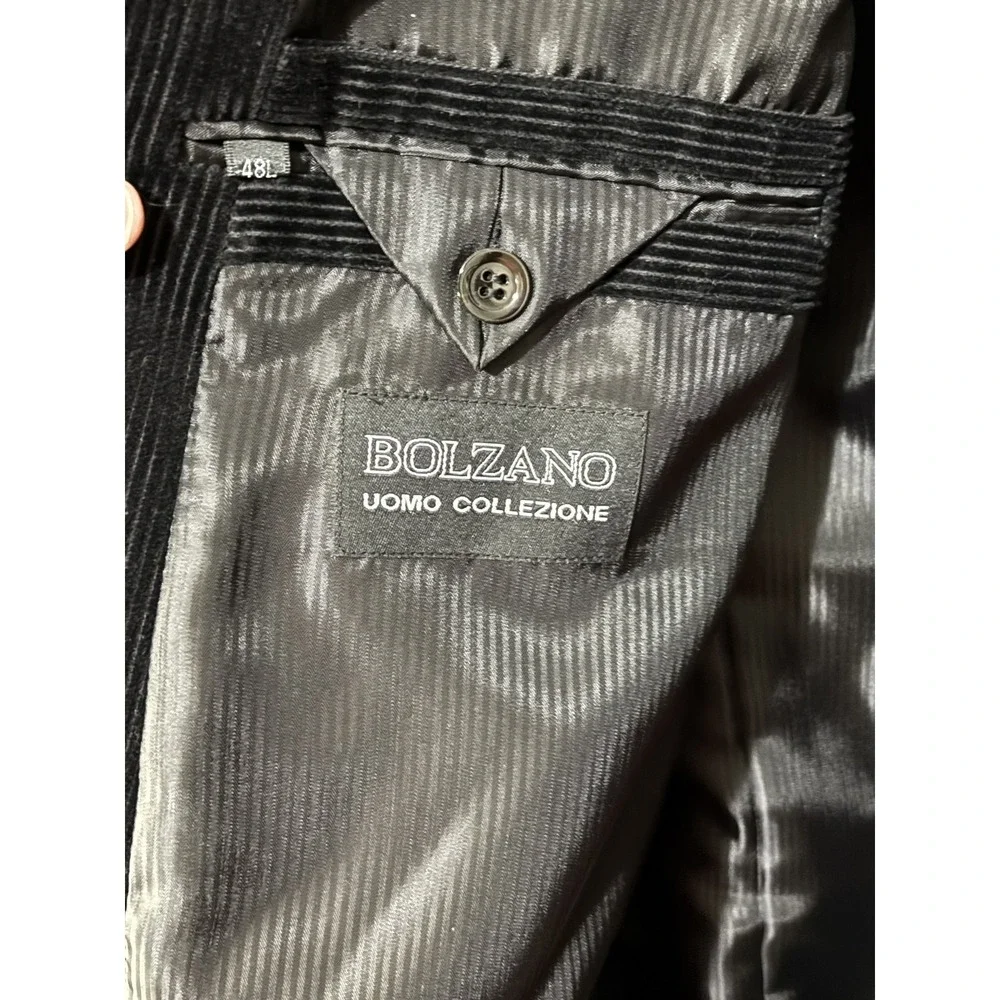 Bolzano Blazer‎ Mens 48L Pinstripe Corduroy Three Button Dress Jacket Classic